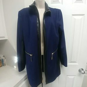 Insight New York Leather Detail Jacket, Size 12
